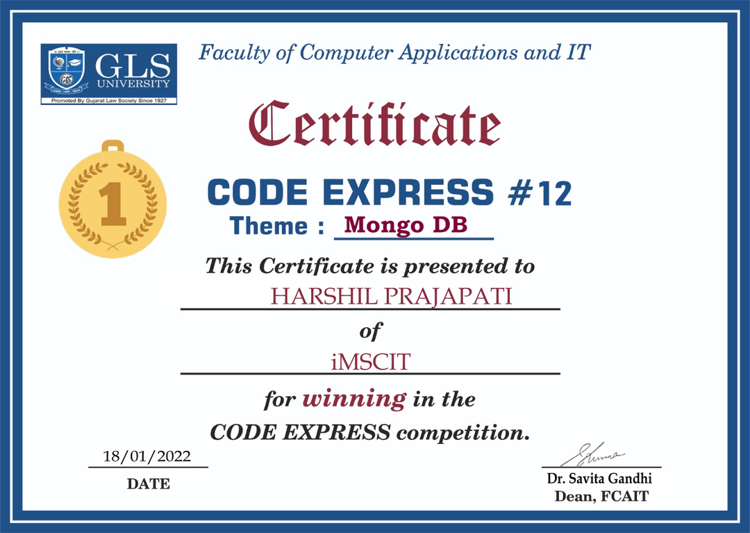 Code Express #12 Winner - MongoDB